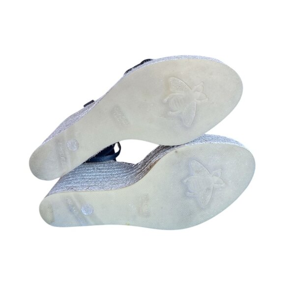 GUCCI Lifford GG Marmont Black Leather Espadrille Wedge Sandal EU 41 US 11 Aitan - Picture 7 of 8